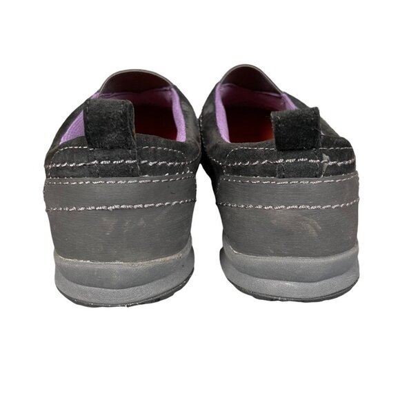 Merrell Women's Albany Black Mocs Sneakers Gray Purple Stretch Slip On Size 7 - Picture 8 of 14